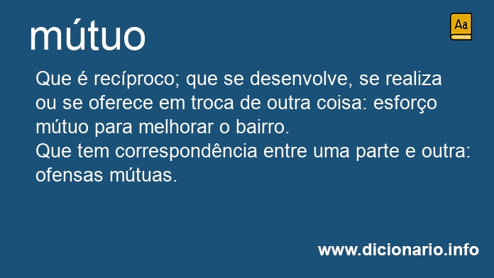 Significado de mtuo