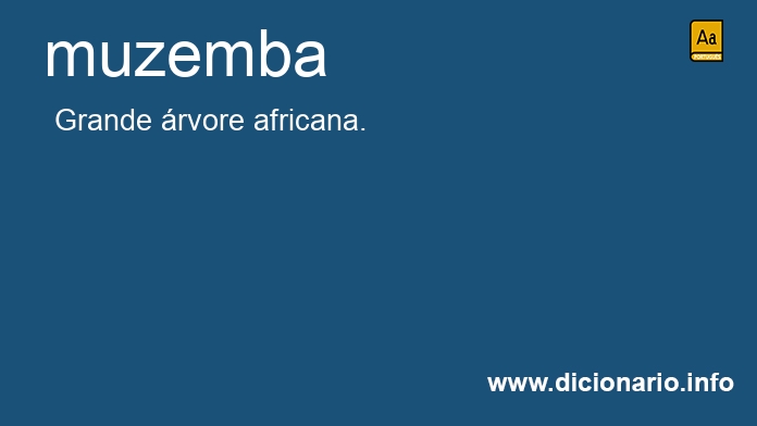 Significado de muzemba
