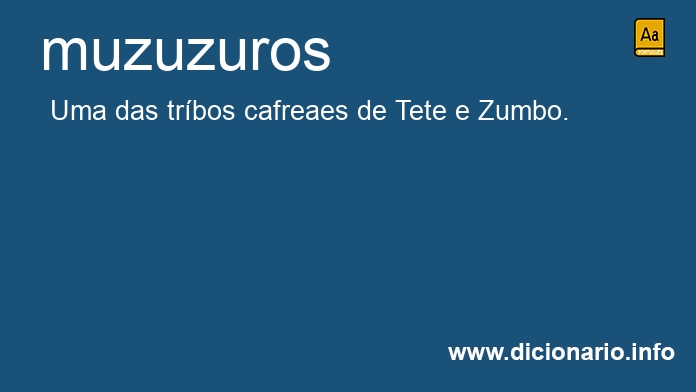 Significado de muzuzuros