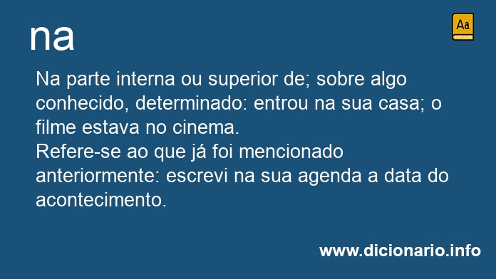 Significado de na
