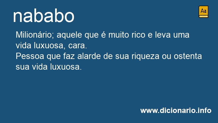 Significado de nababo