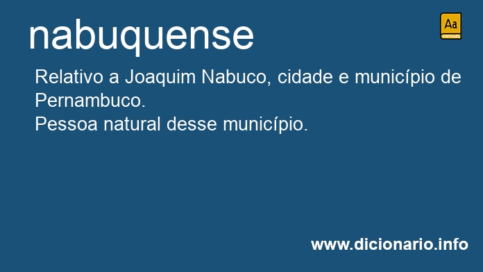 Significado de nabuquense
