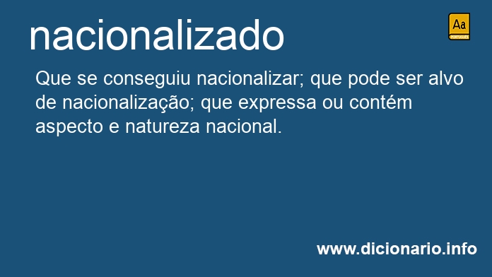 Significado de nacionalizada