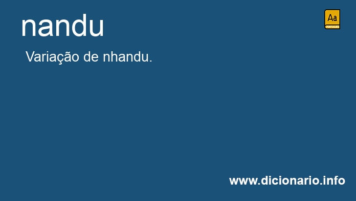 Significado de nandu