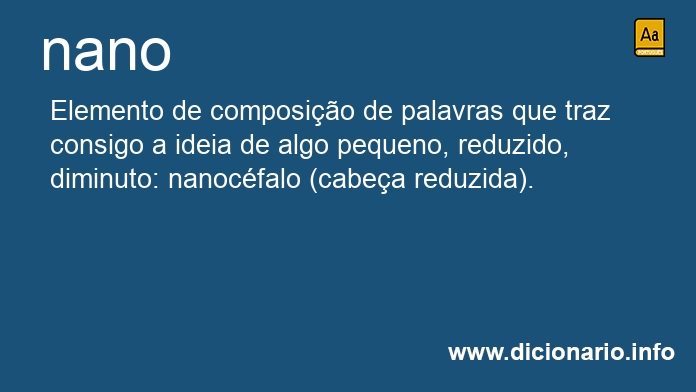 Significado de nano