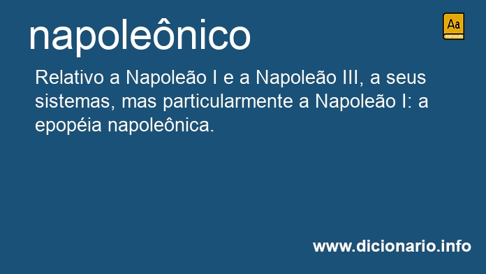 Significado de napolenica