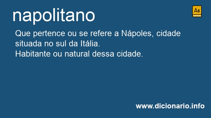 Significado de napolitano