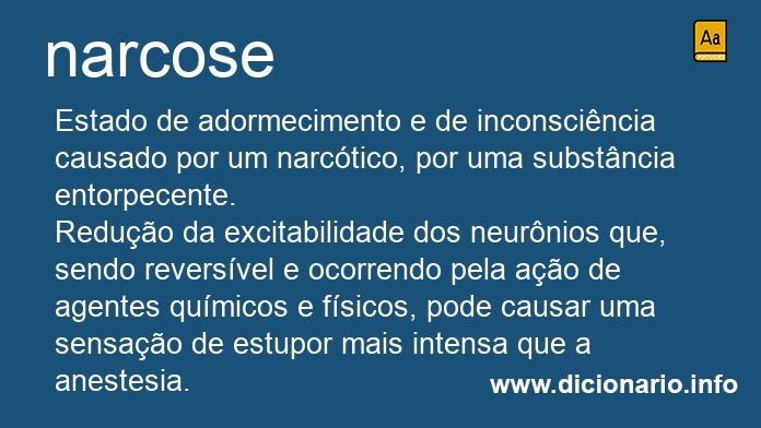 Significado de narcose