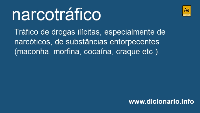Significado de narcotrfico