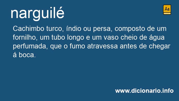 Significado de narguil