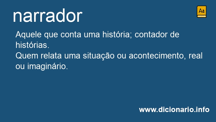 Significado de narrador