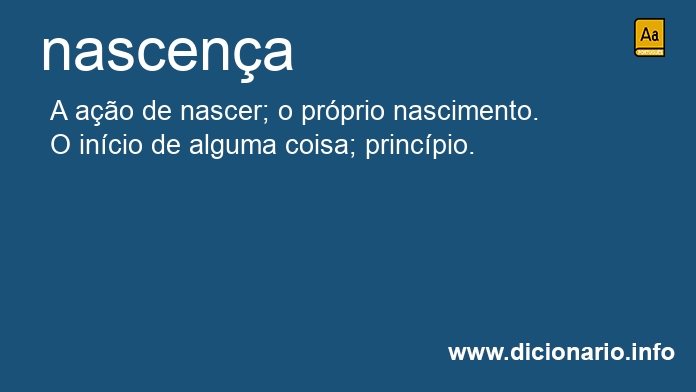 Significado de nascena