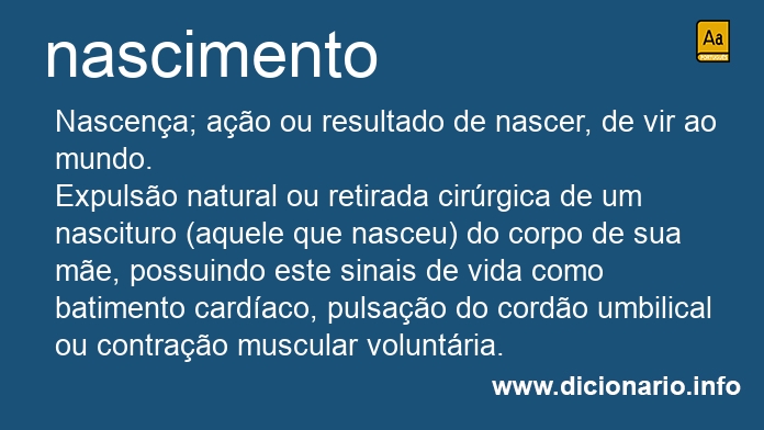 Significado de nascimentos