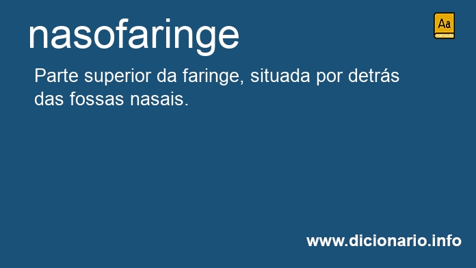 Significado de nasofaringe