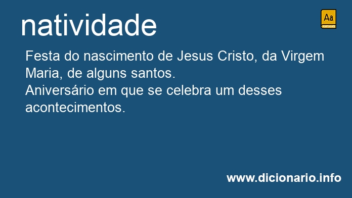 Significado de natividade