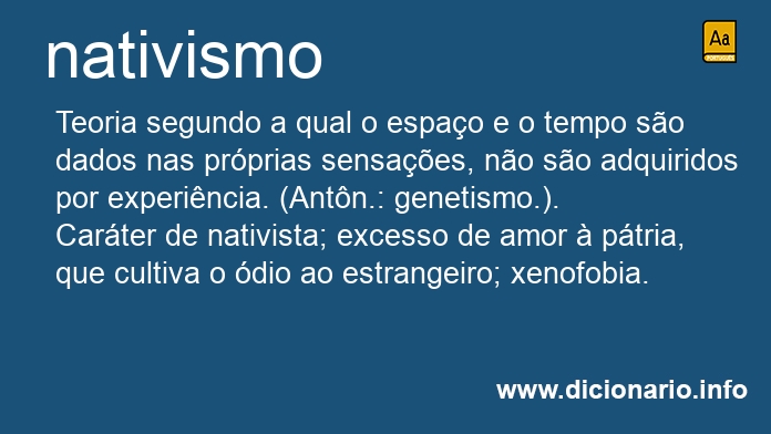 Significado de nativismo