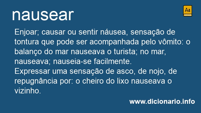 Significado de nausear