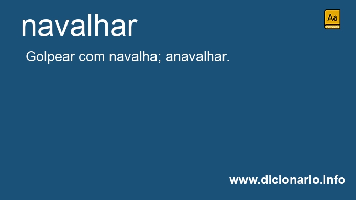 Significado de navalhar