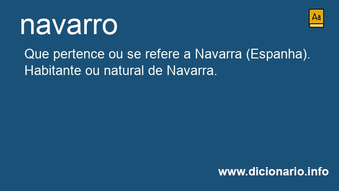 Significado de navarro