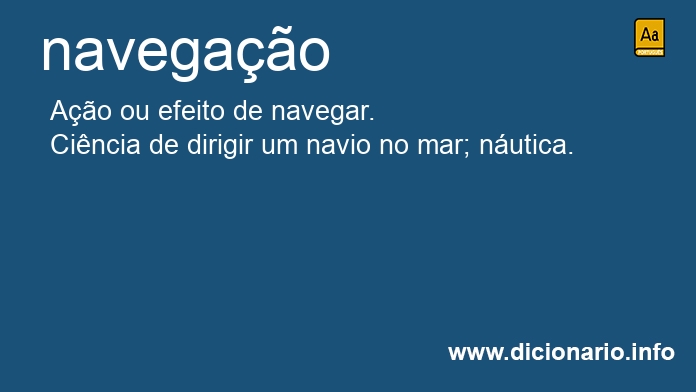 Significado de navegao