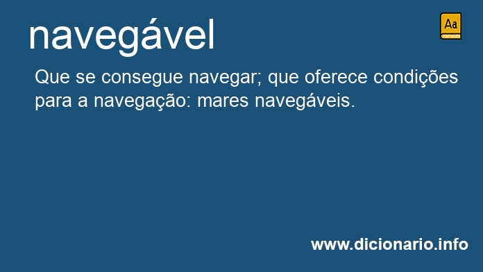 Significado de navegvel