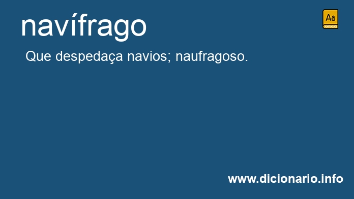 Significado de navfrago