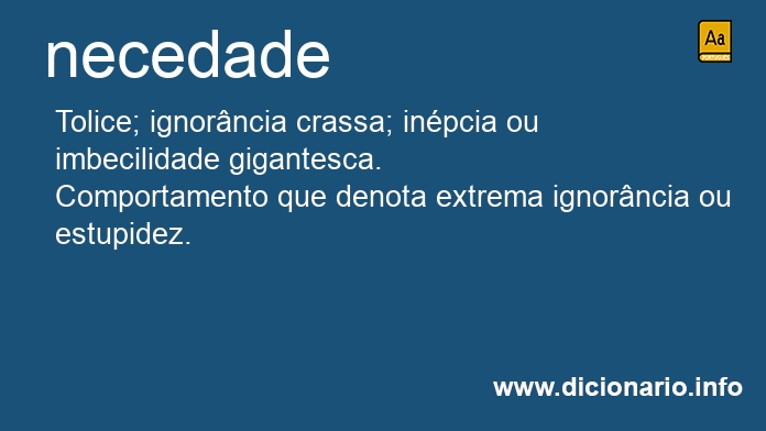 Significado de necedades