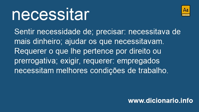 Significado de necessitam