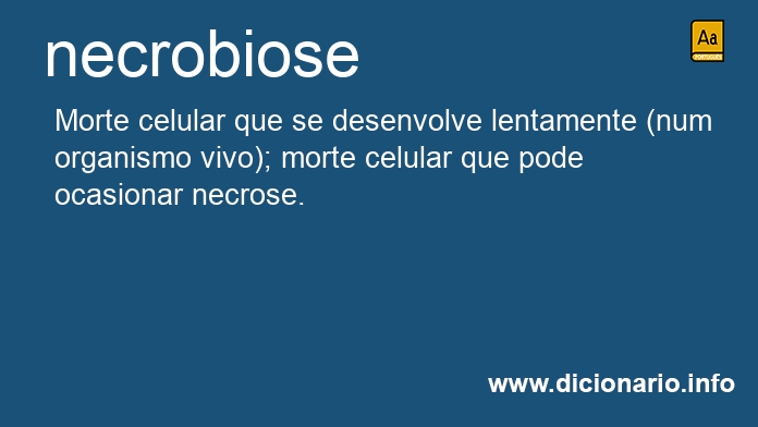 Significado de necrobiose