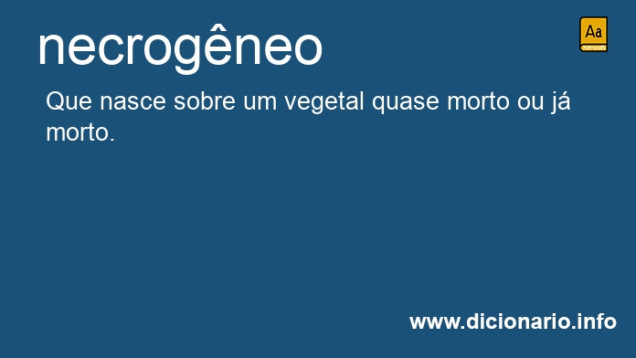 Significado de necrogneo
