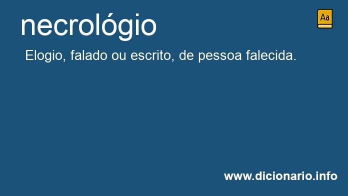 Significado de necrolgios