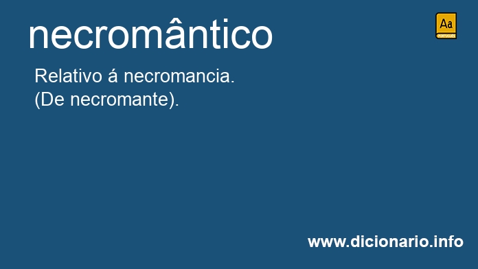 Significado de necromntica