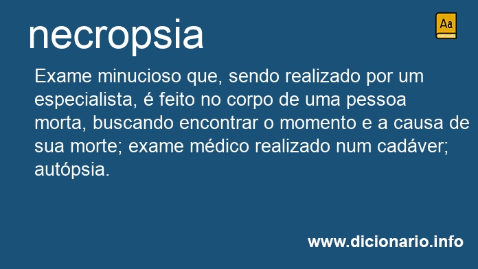 Significado de necropsia