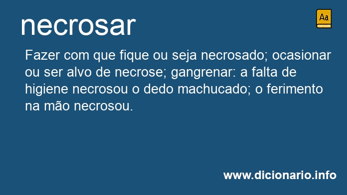 Significado de necrosars