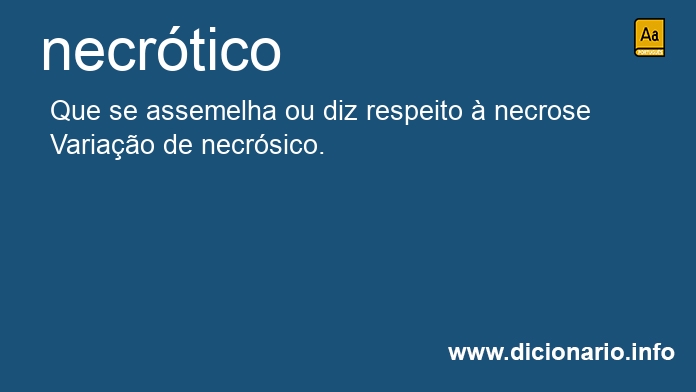 Significado de necrtica