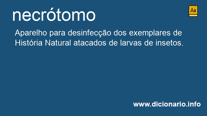 Significado de necrtomo