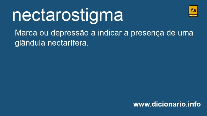 Significado de nectarostigma