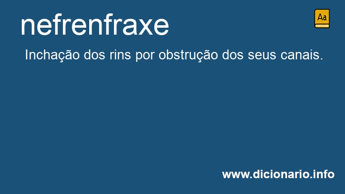 Significado de nefrenfraxe