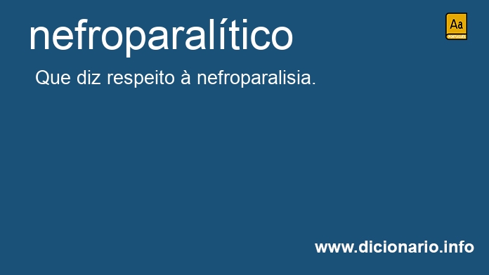 Significado de nefroparaltico
