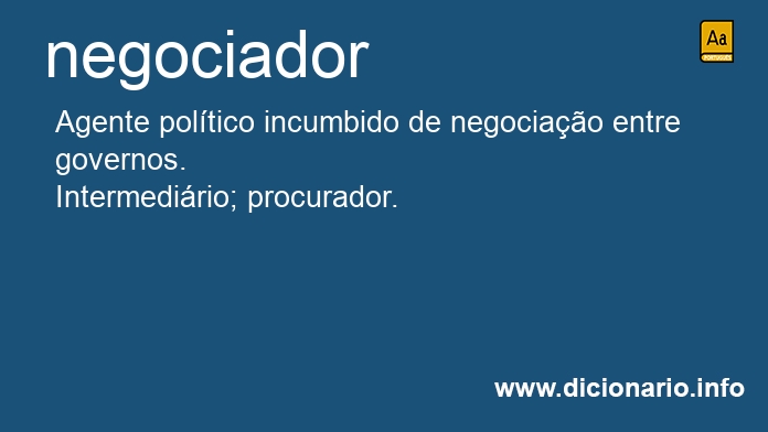 Significado de negociador