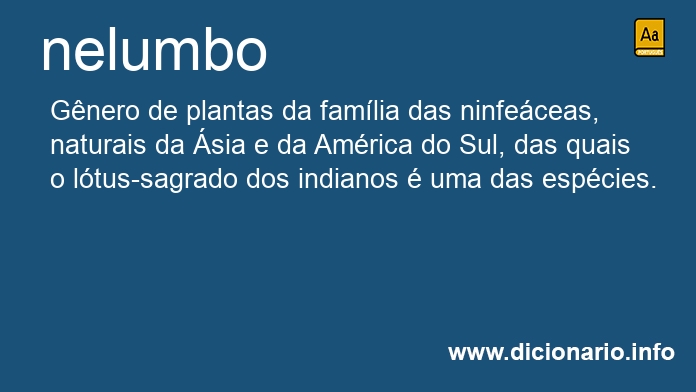 Significado de nelumbo
