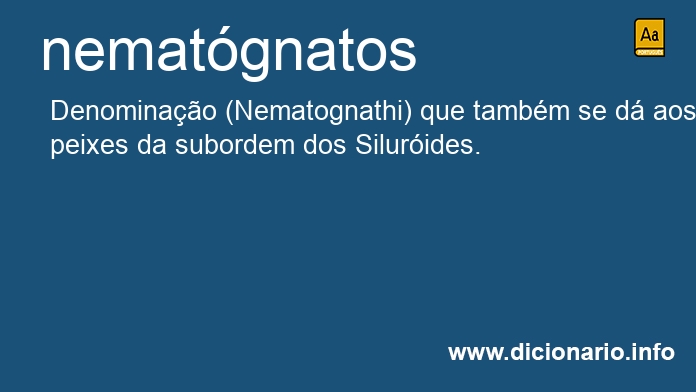 Significado de nematgnatos