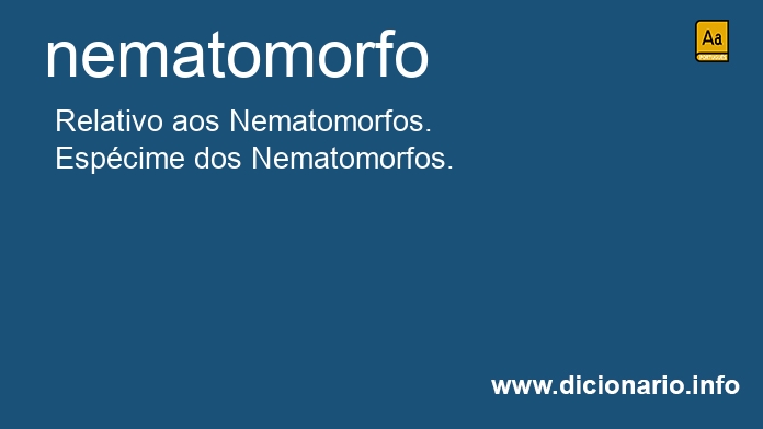Significado de nematomorfo
