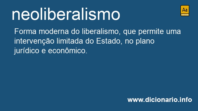 Significado de neoliberalismos