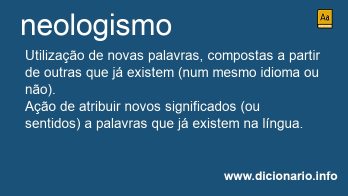 Significado de neologismo