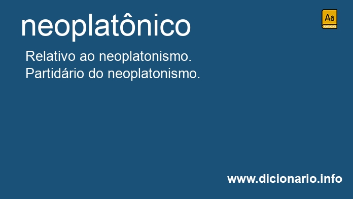 Significado de neoplatnicos