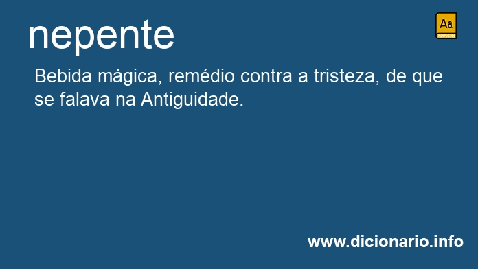 Significado de nepente