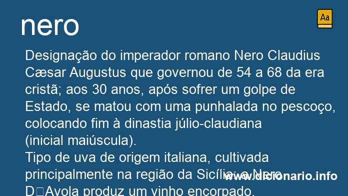 Significado de nero