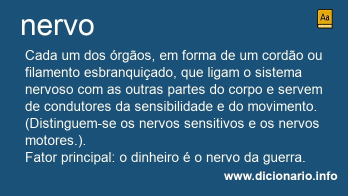 Significado de nervo