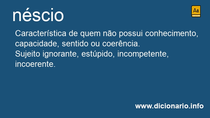 Significado de nscia